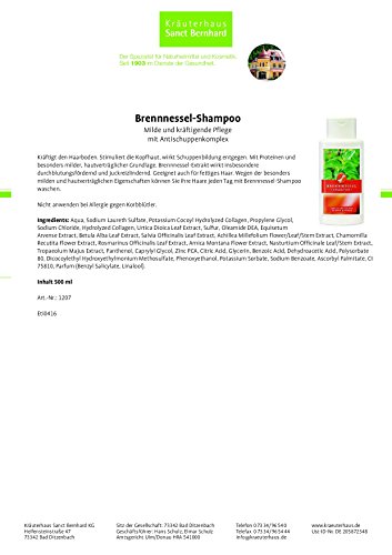 Brennnessel-Shampoo mit Antischuppenkomplex 500 ml - 