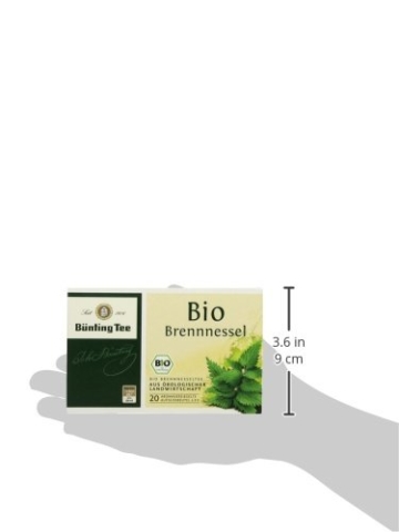 Bünting Tee Bio Brennnessel 20 x 2g Beutel, 4er Pack (4 x 40 g) - 